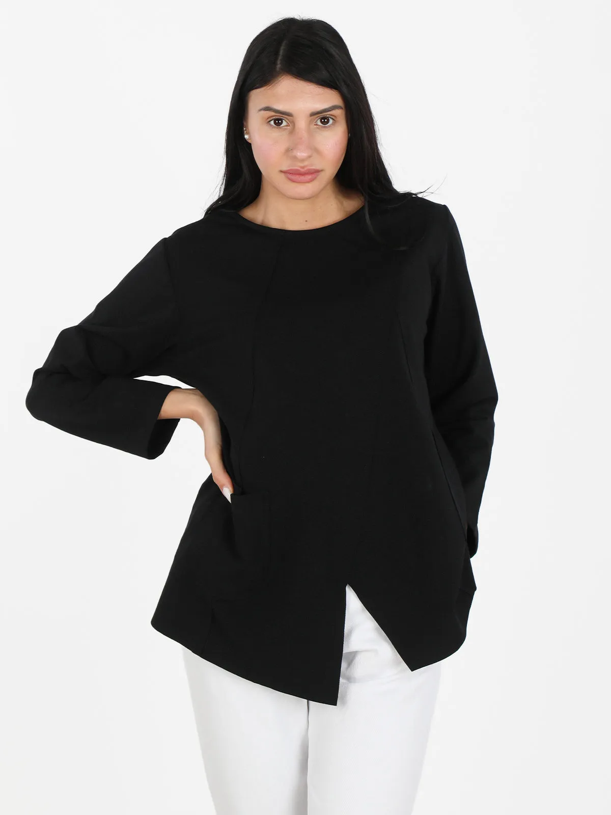 Solada T-shirt maxi femme oversize à manches longues