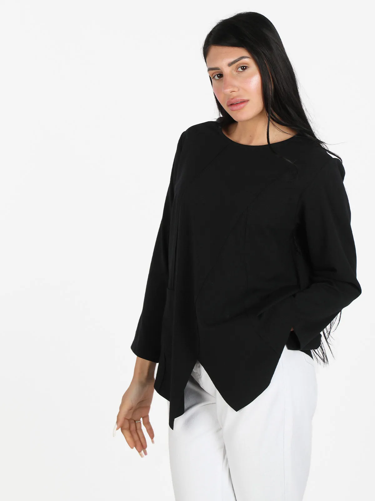 Solada T-shirt maxi femme oversize à manches longues
