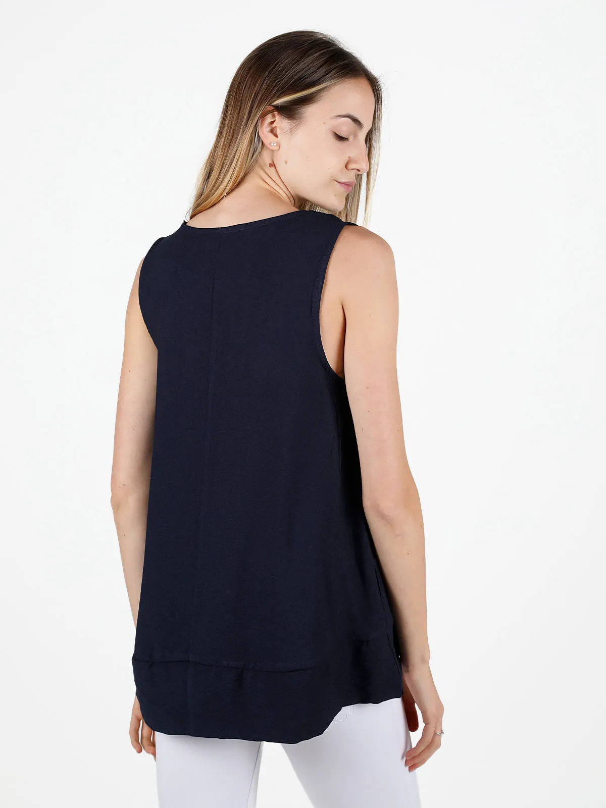 Solada Top femme oversize sans manches