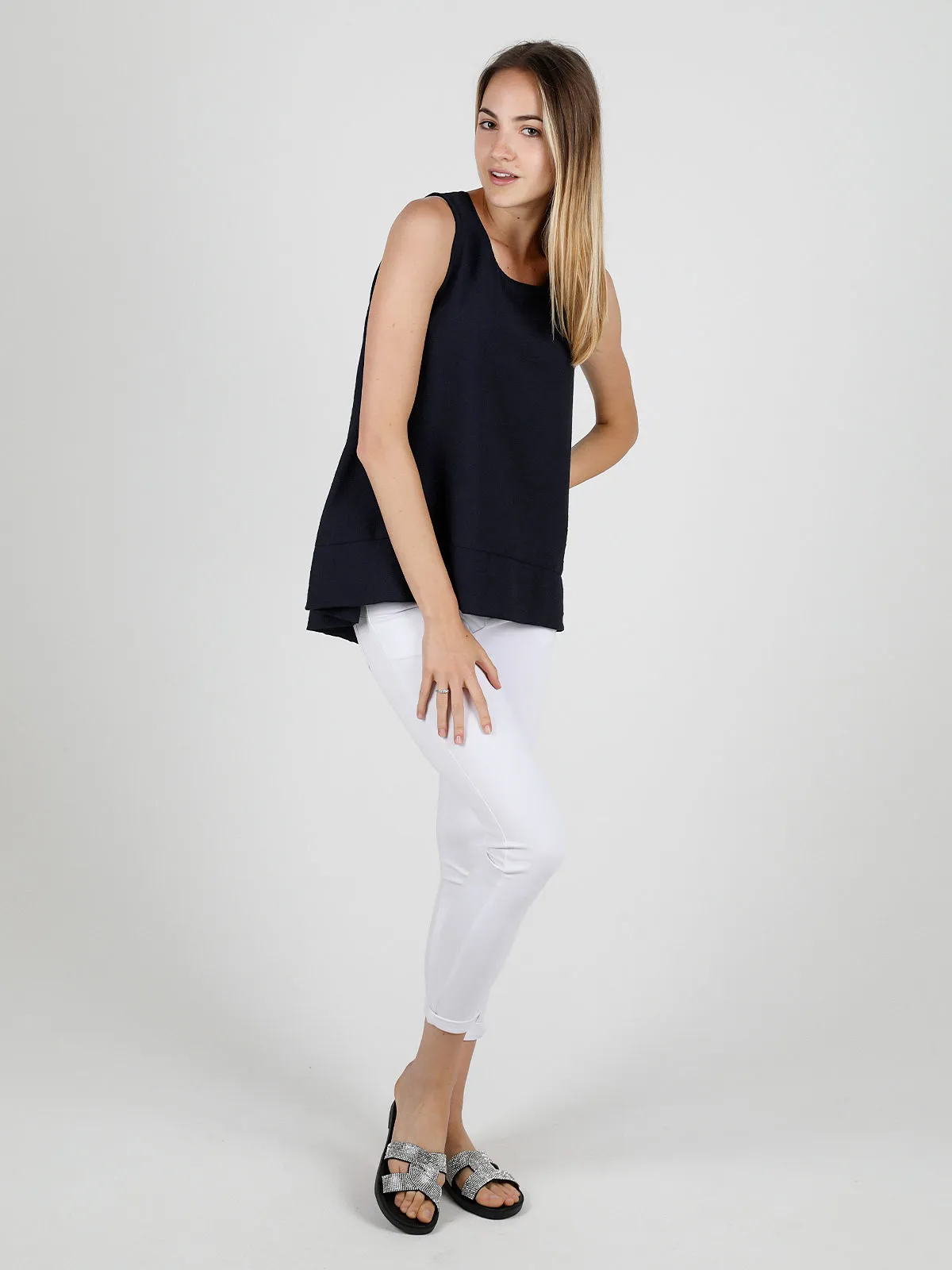 Solada Top femme oversize sans manches