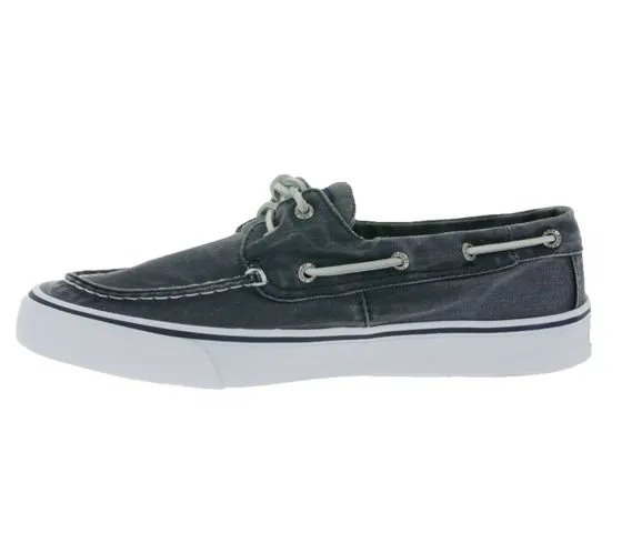 SPERRY Bahama II SW scarpe basse estive da uomo, scarpe da barca, scarpe di tela, blu scuro o grigio/blu