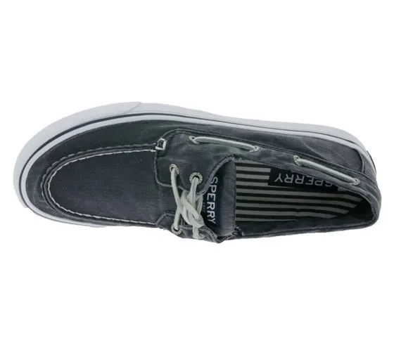 SPERRY Bahama II SW scarpe basse estive da uomo, scarpe da barca, scarpe di tela, blu scuro o grigio/blu