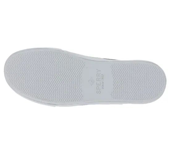 SPERRY Bahama II SW scarpe basse estive da uomo, scarpe da barca, scarpe di tela, blu scuro o grigio/blu