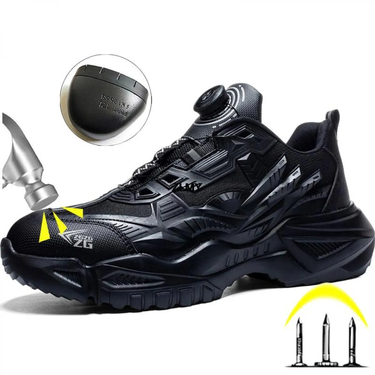 Stivale antinfortunistico da lavoro Scarpe da ginnastica da lavoro antiforatura Scarpe antinfortunistiche da uomo Scarpe antinfo