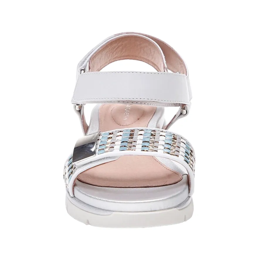 Stonefly women's casual sandal Elody 11 Synthetic Nappa Weaving 213861 150 white
