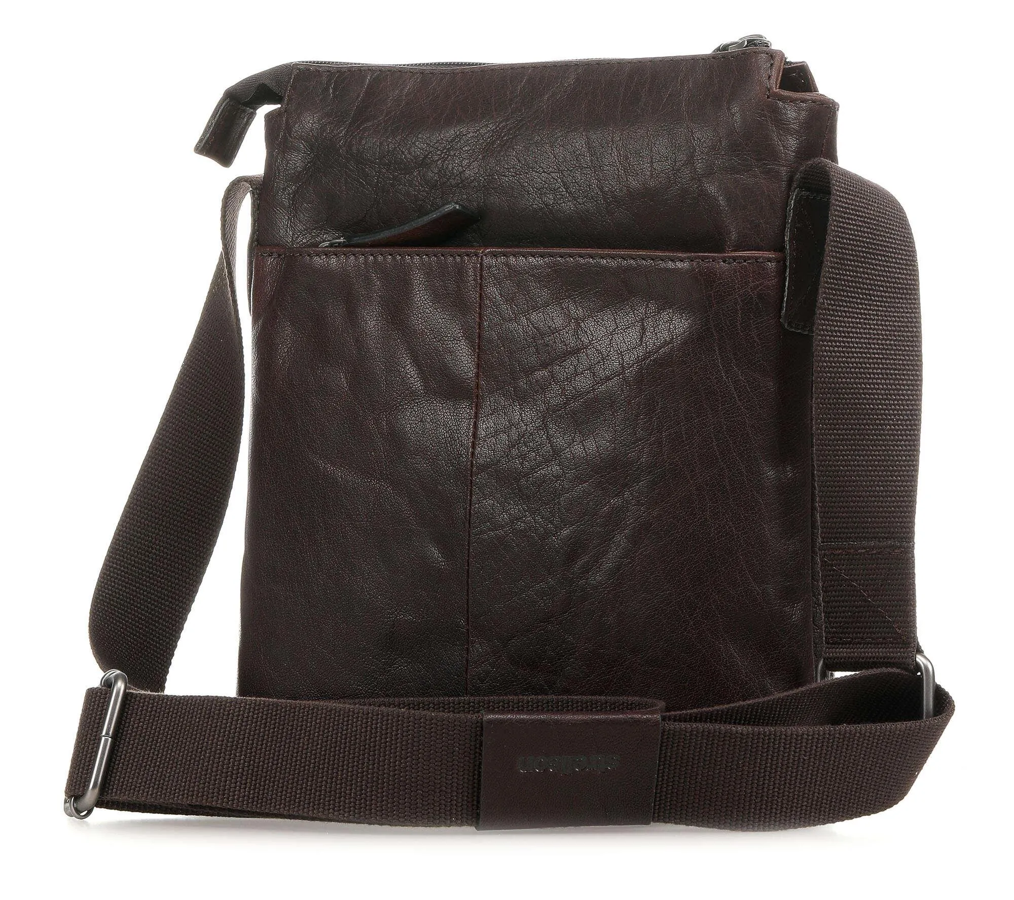  Strellson Coleman 2.0 Borsa a tracolla pelle di vacchetta finemente grana marrone scuro  