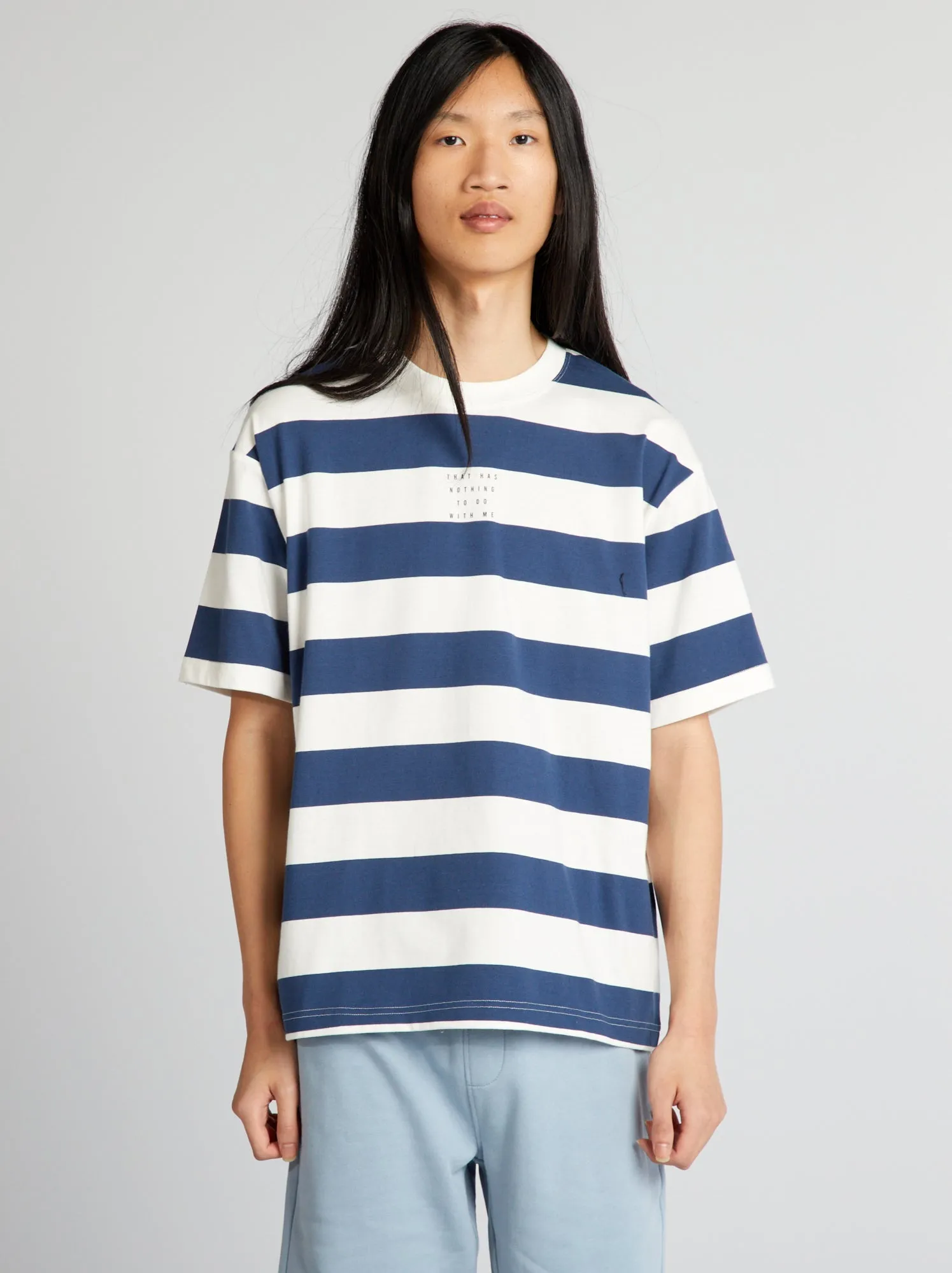 T-shirt a righe - BIANCO