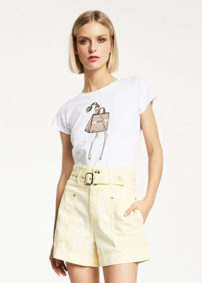 T-shirt con maniche raglan