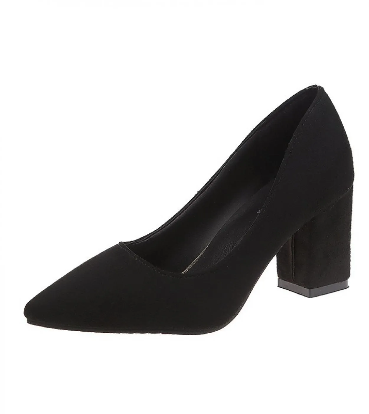 Tacchi alti da donna 2022 Nuove scarpe da donna Scarpe a punta Bocca poco profonda Scarpe da donna Tacco spesso Scarpe da donna