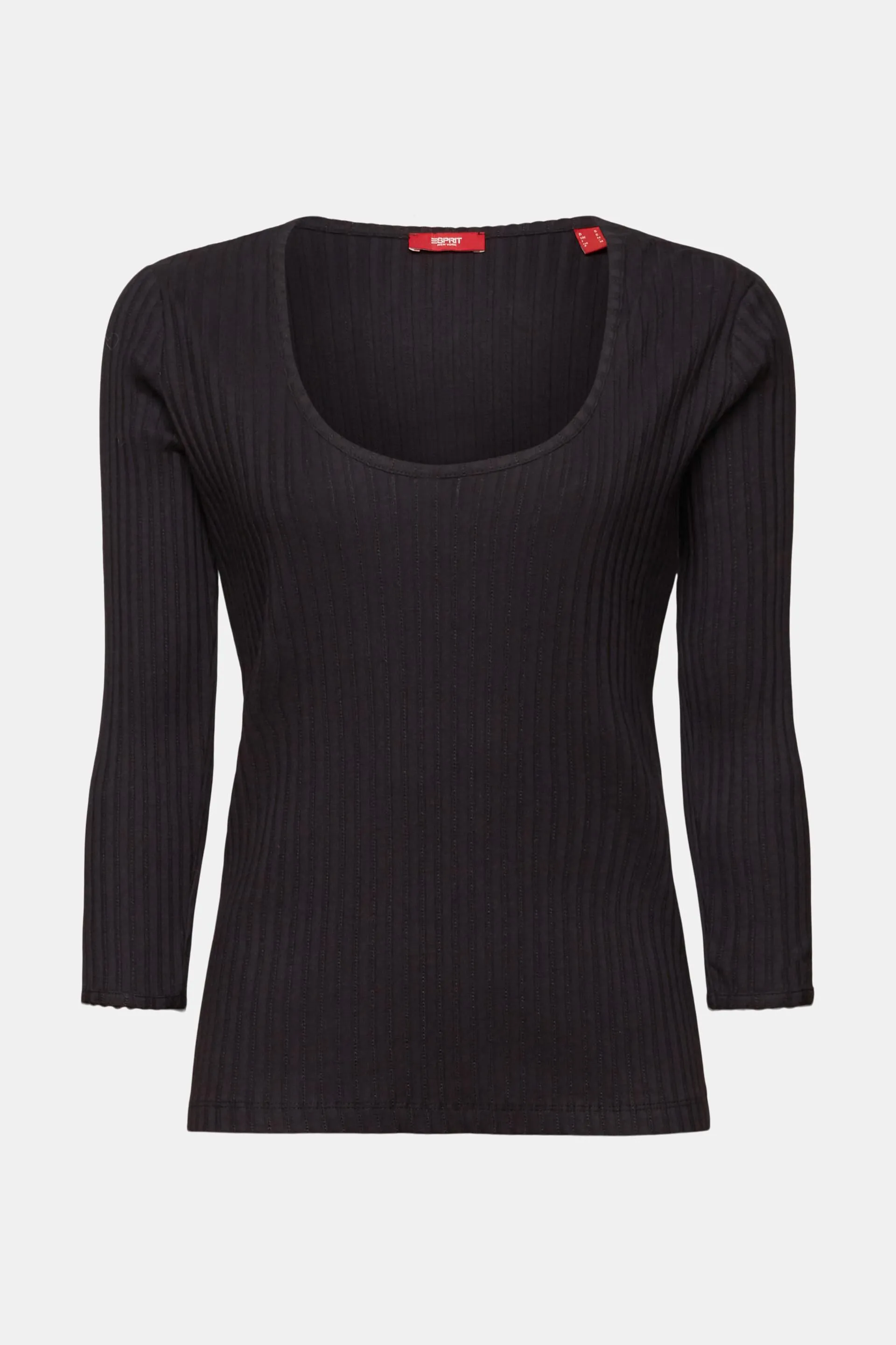 Top con scollo rifinito pointelle