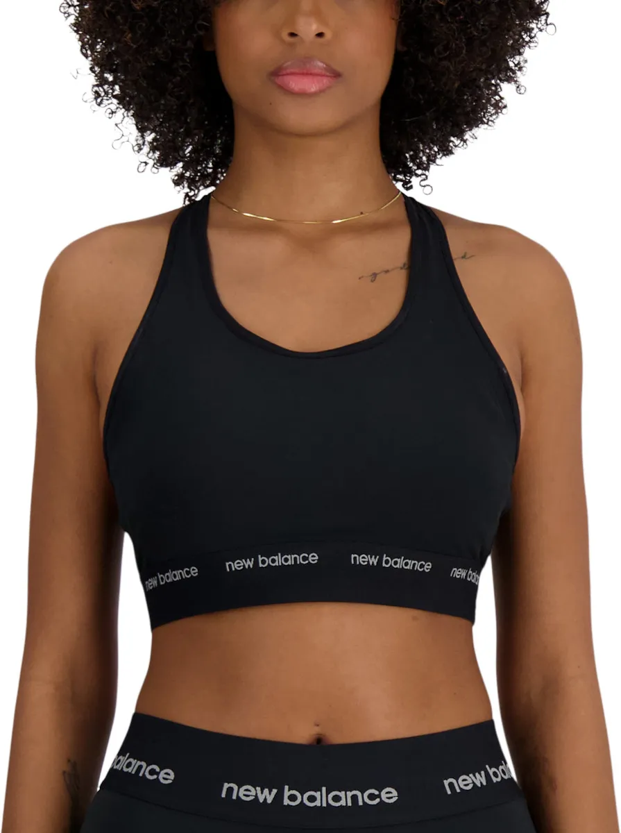 Top e Reggiseni New Balance Sleek Medium Support Sports Bra