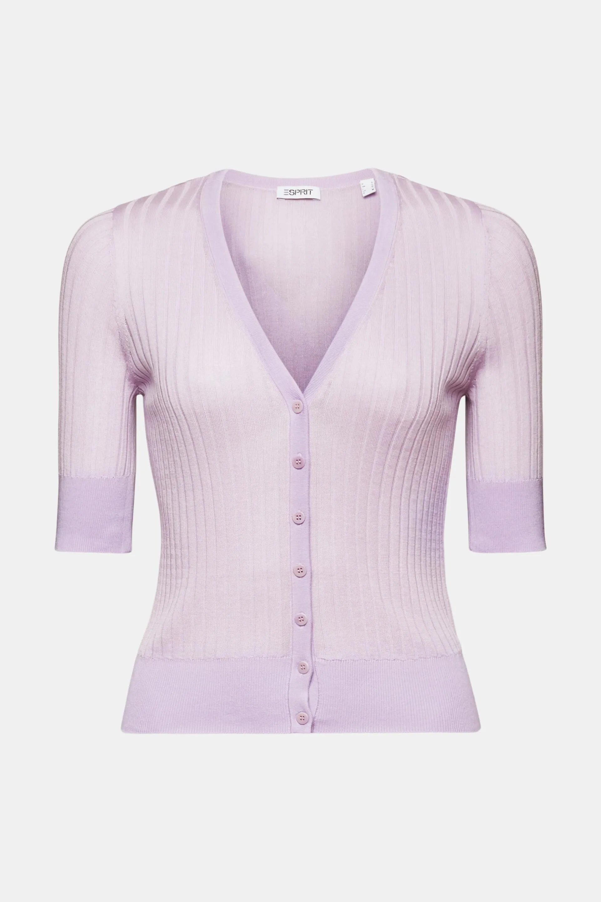 Top in maglia con bottoni