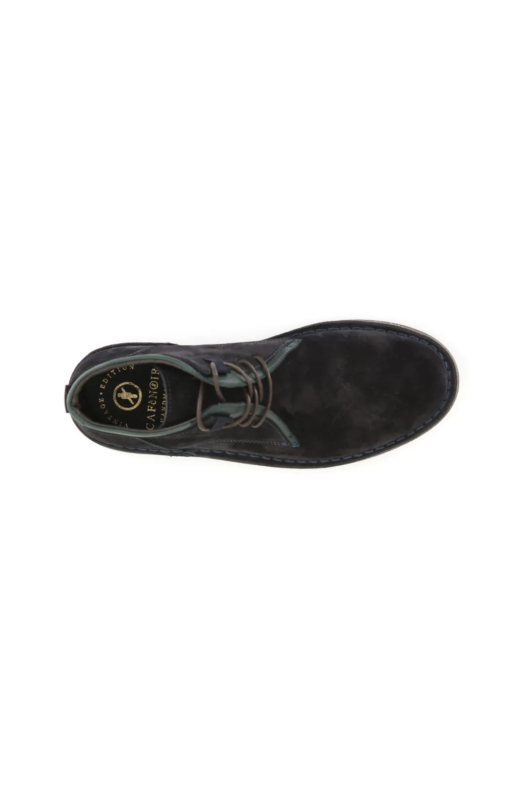 tronchetto uomo in pelle scamosciata blu