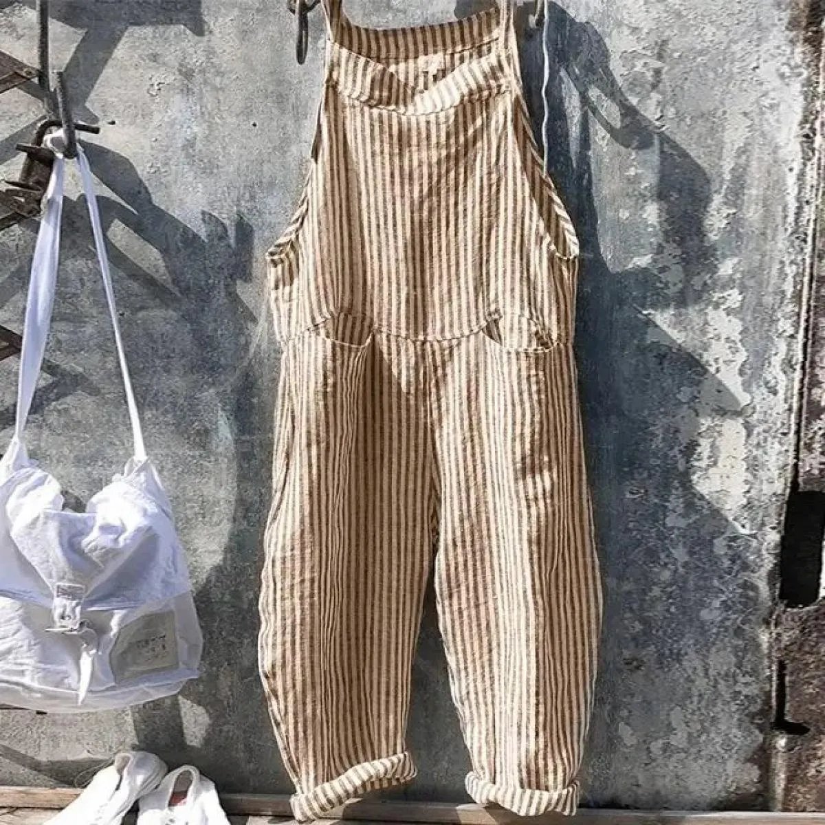 Tuta alla moda a vita alta per le donne 2024 estate casual tuta lunga a gamba larga tute pantaloni pantaloni abbigliamento femmi