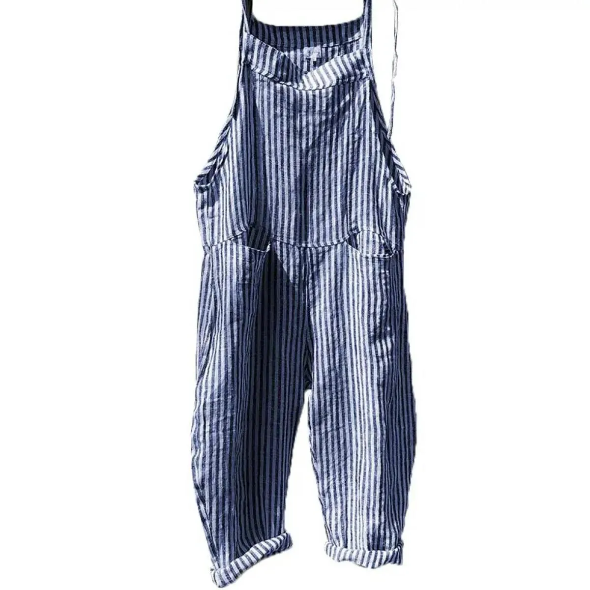 Tuta alla moda a vita alta per le donne 2024 estate casual tuta lunga a gamba larga tute pantaloni pantaloni abbigliamento femmi