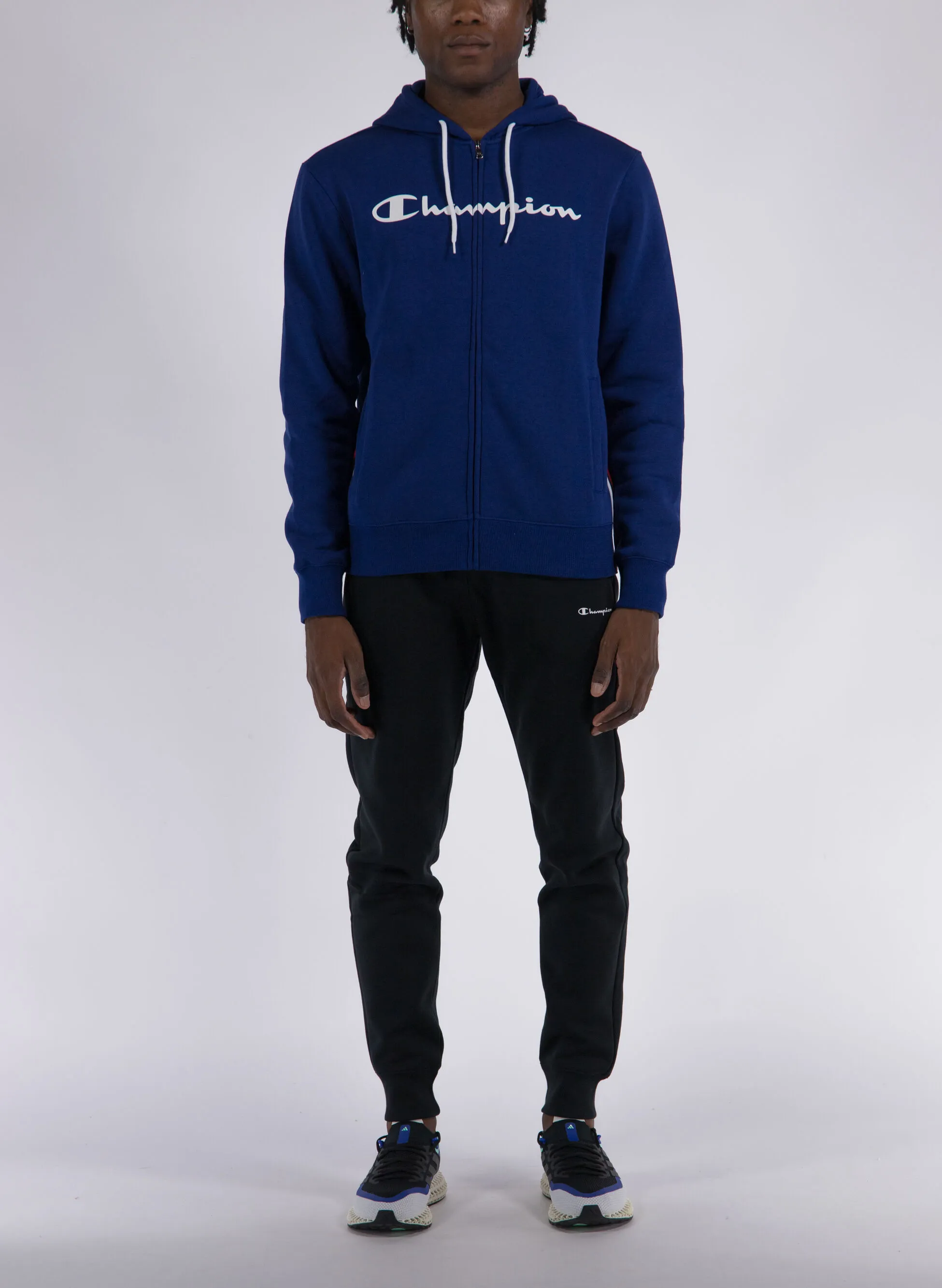 tuta full zip con logo
