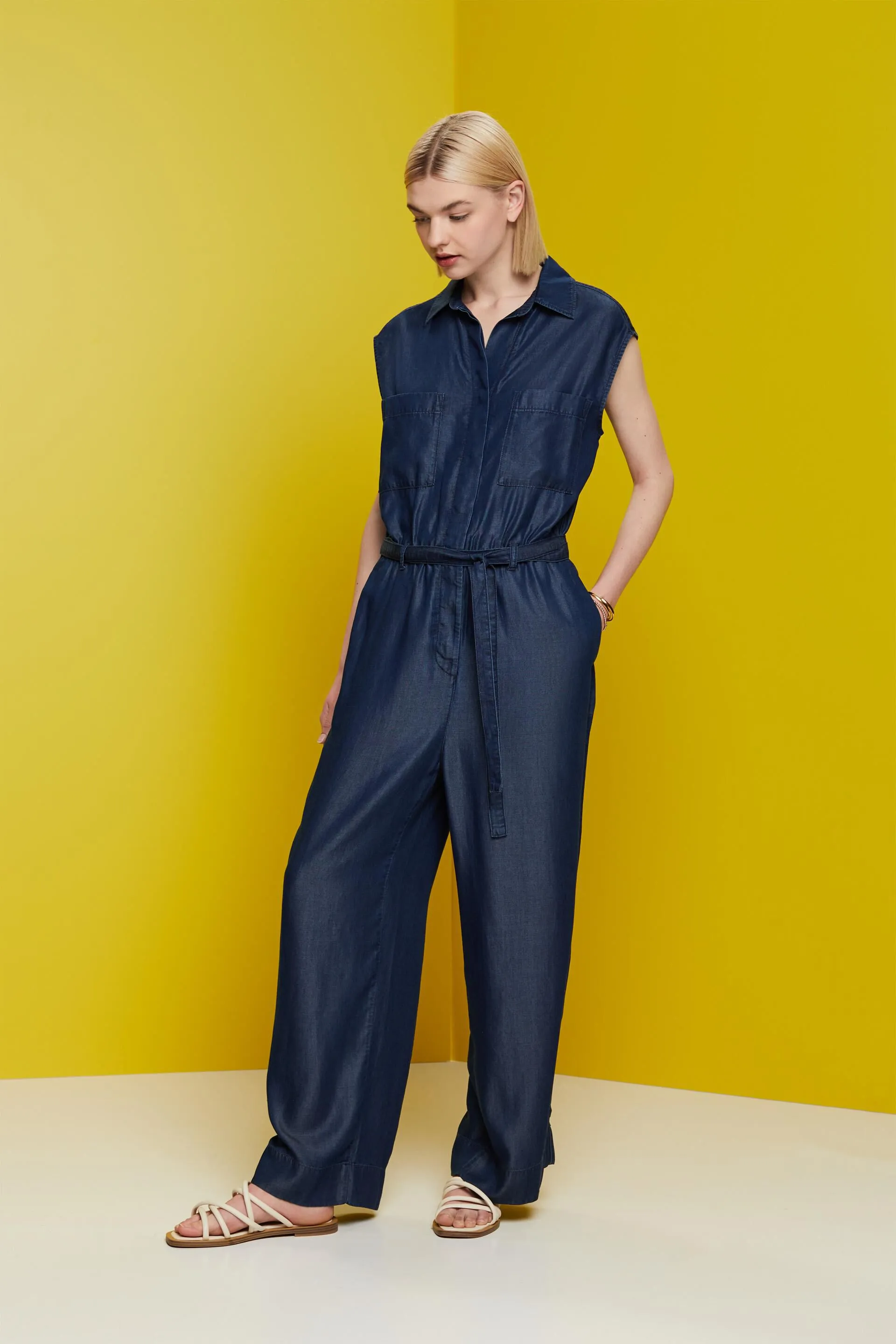 Tuta lunga effetto denim, TENCEL™