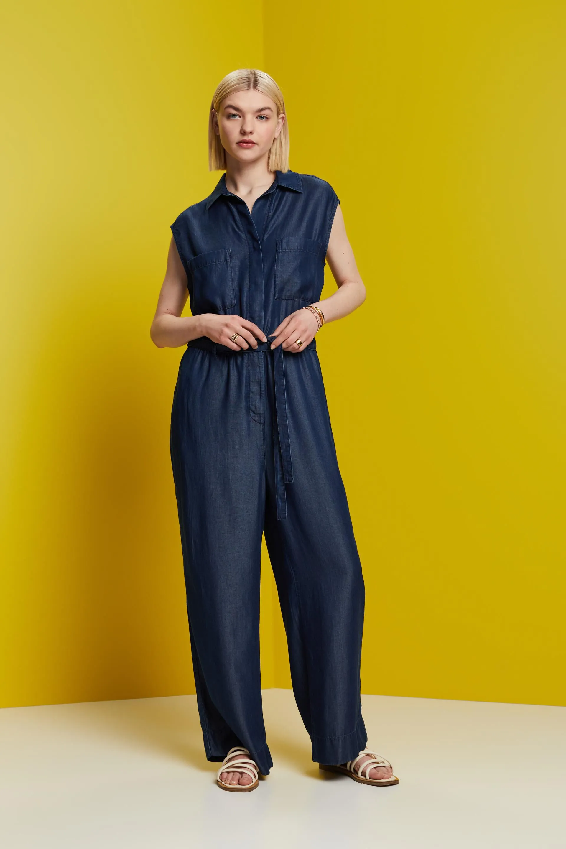 Tuta lunga effetto denim, TENCEL™