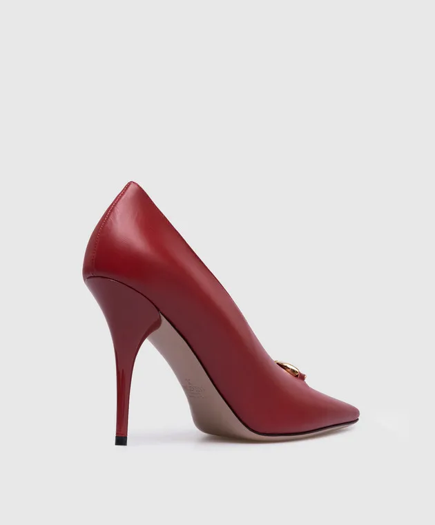 Valentino Scarpe da barca VLogo Signature in pelle rossa 5W2S0JT5EEY
