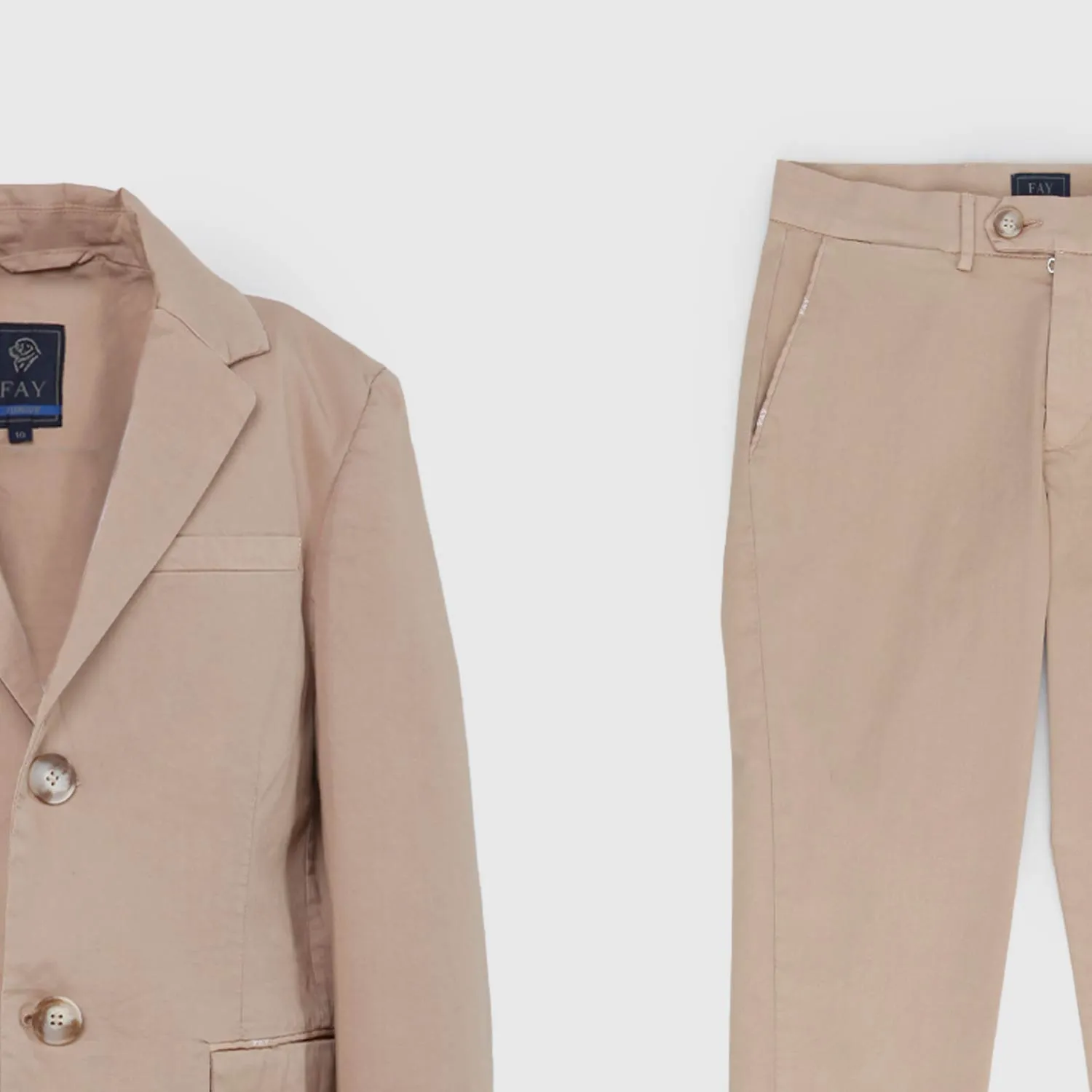 Vestito Giacca E Pantalone Cammello Bambino