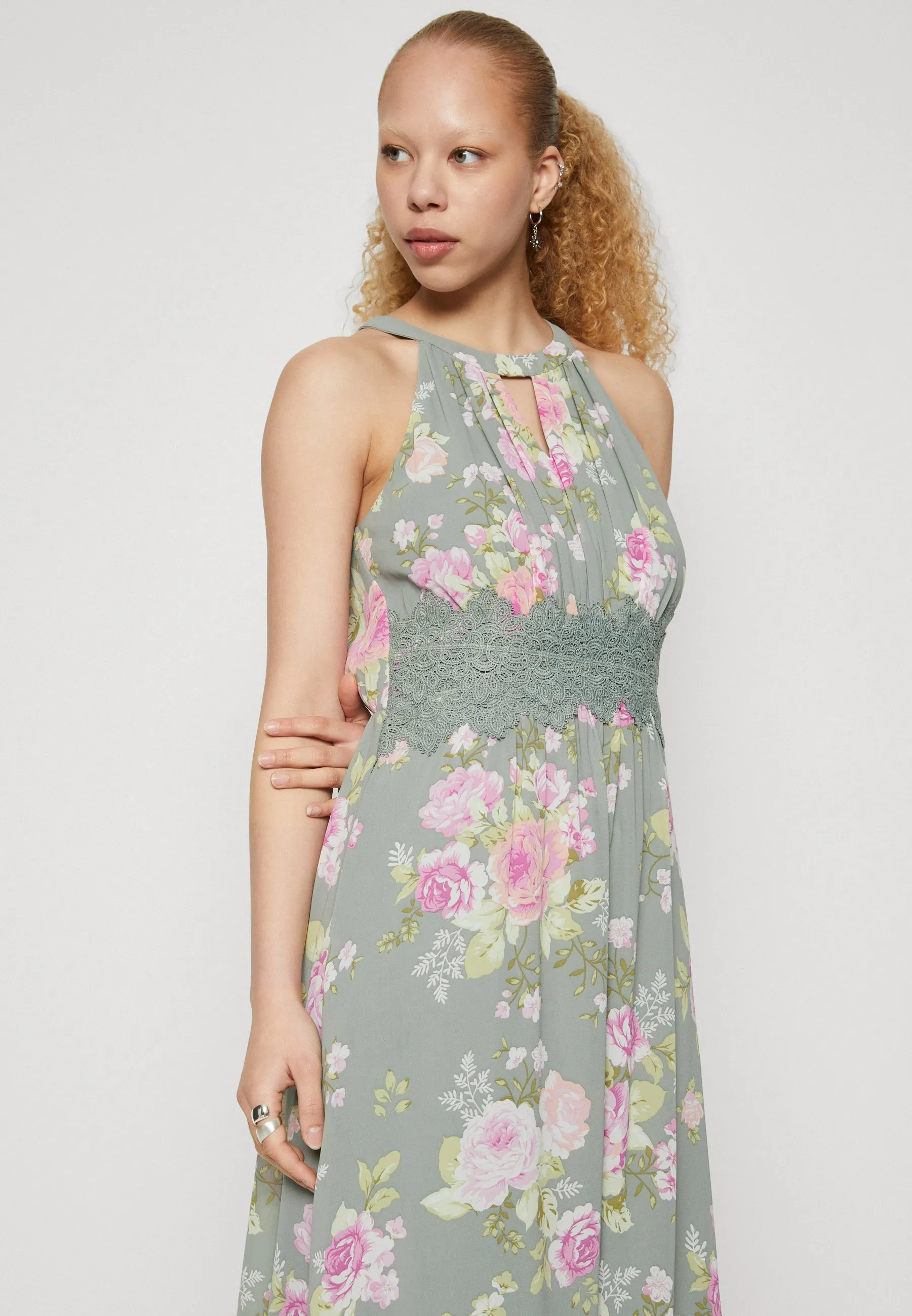 VIMILINA FLOWER MAXI DRESS - Abito da sera