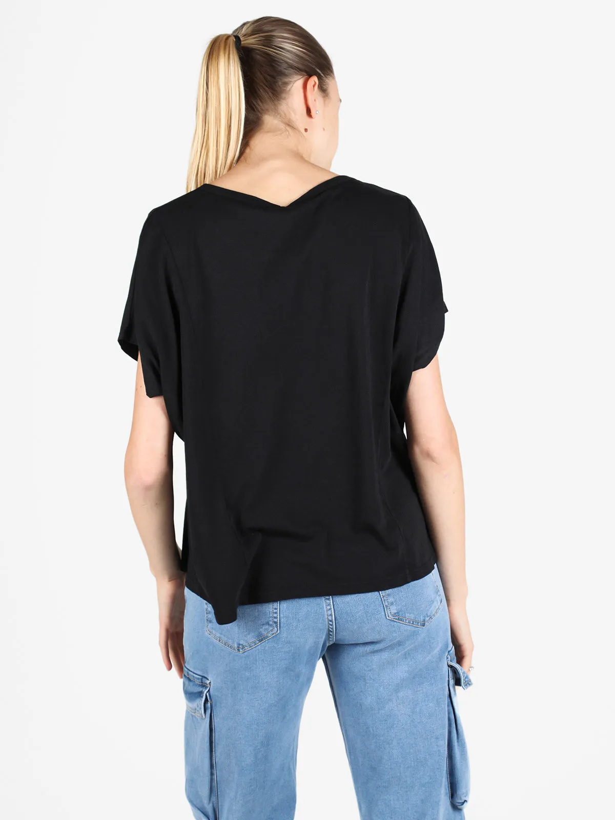 Wendy Trendy T-shirt oversize femme en coton