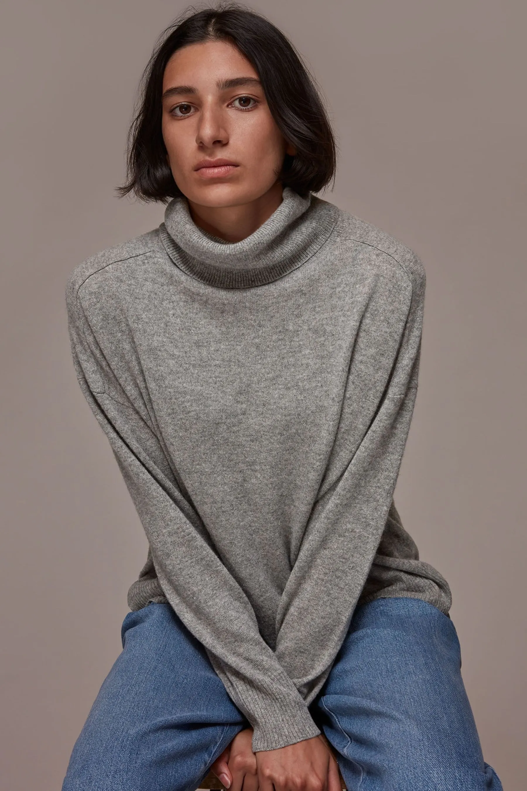 Whistles - Maglia a collo alto in cachemire    