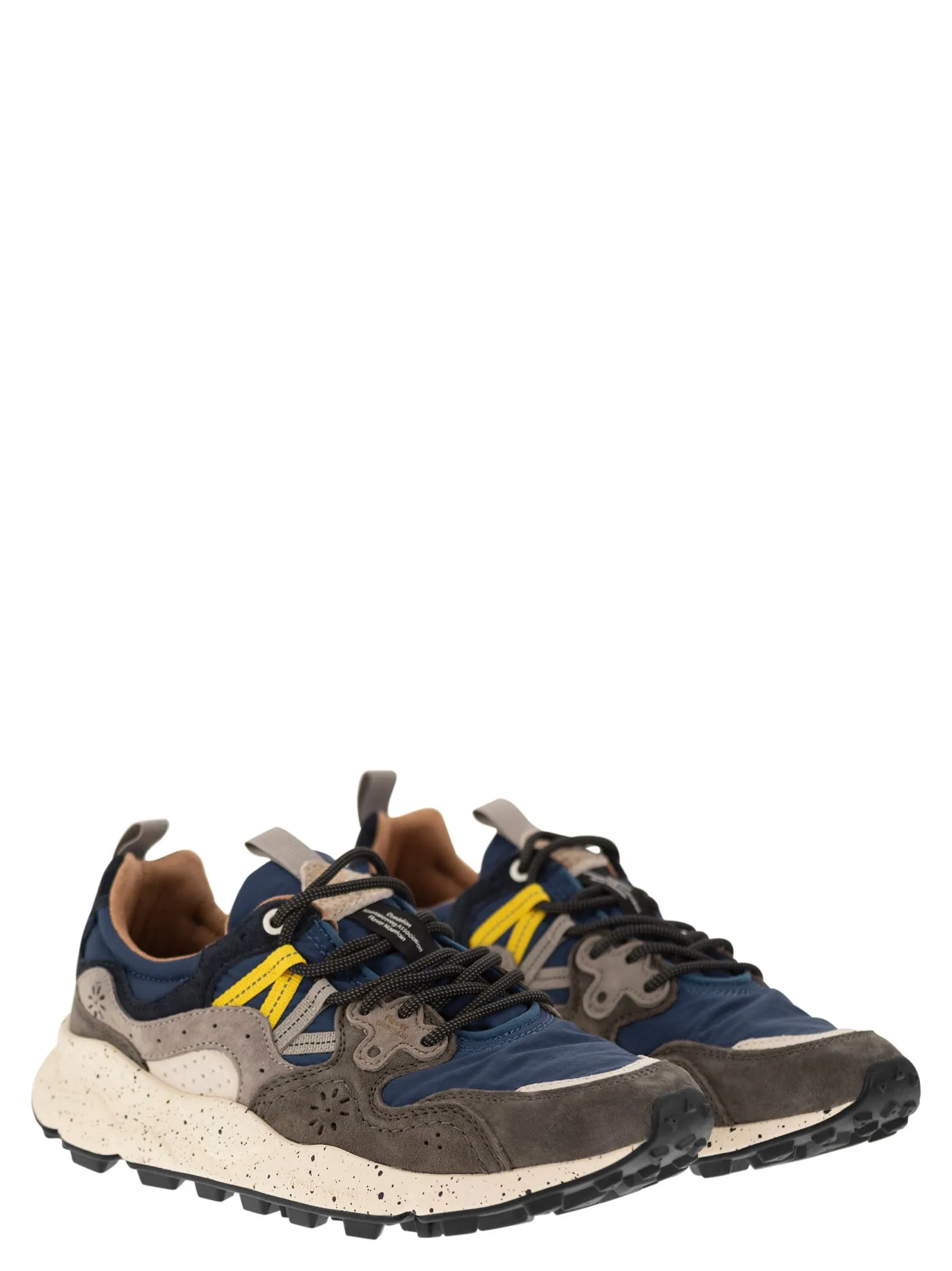 YAMANO 3 – Sneakers in suede e tessuto tecnico