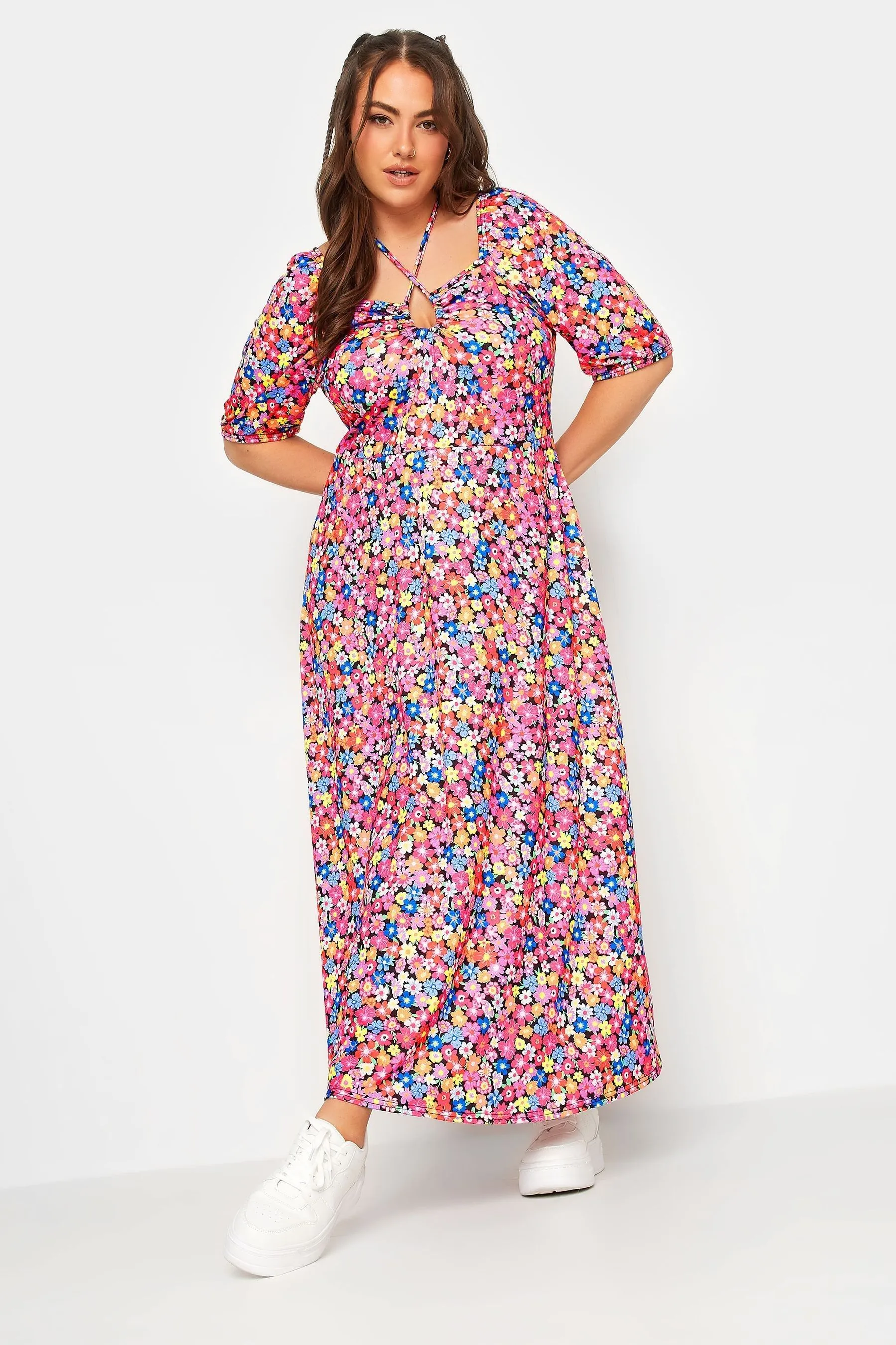Yours Curve - Abito maxi con allacciatura limitata