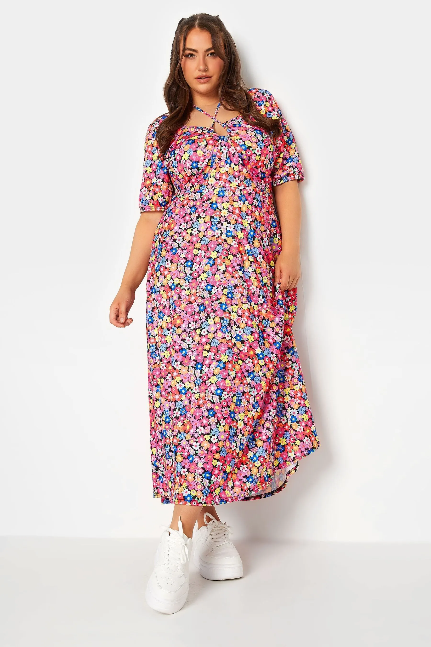Yours Curve - Abito maxi con allacciatura limitata