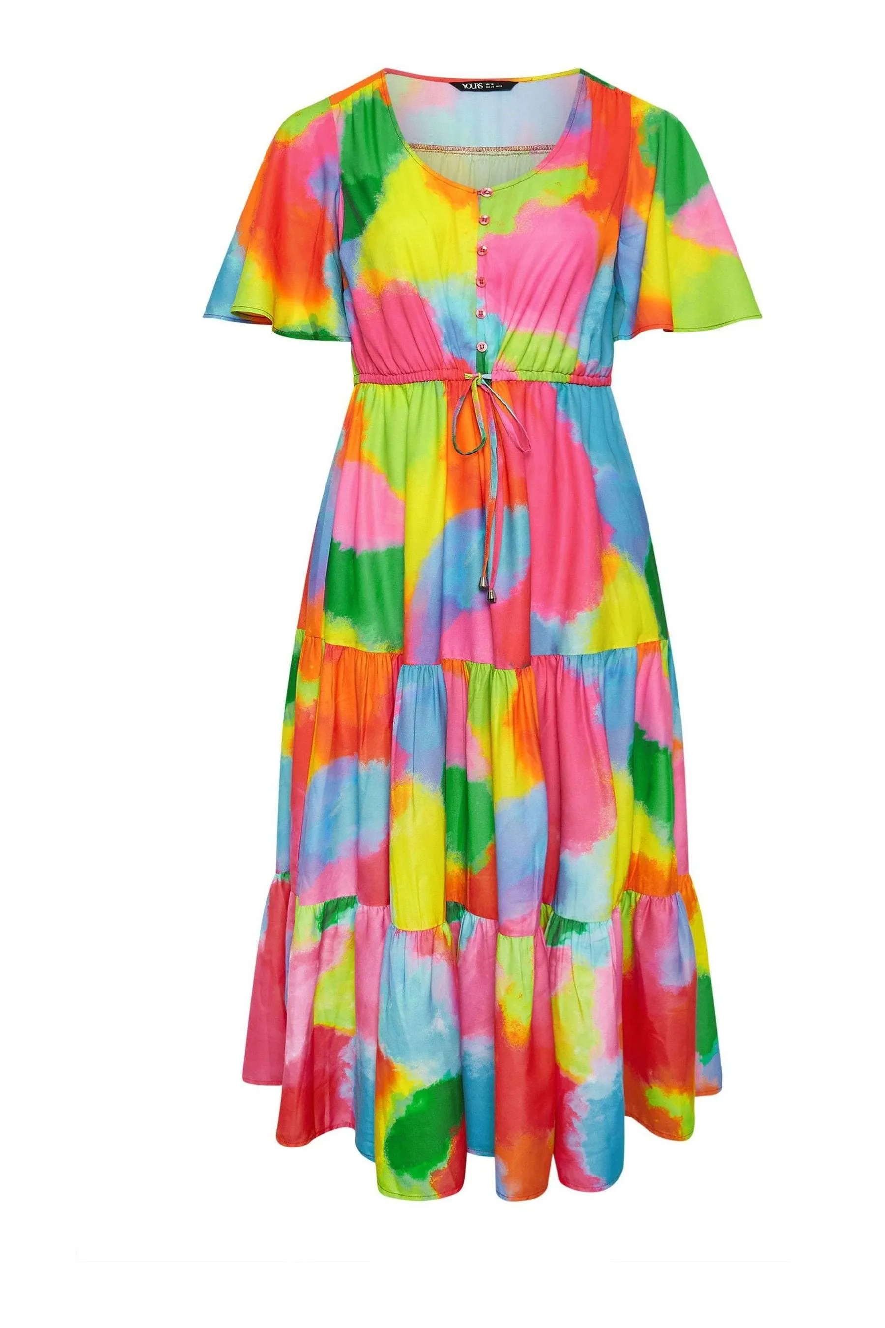 Yours Curve - Abito maxi con maniche a pipistrello