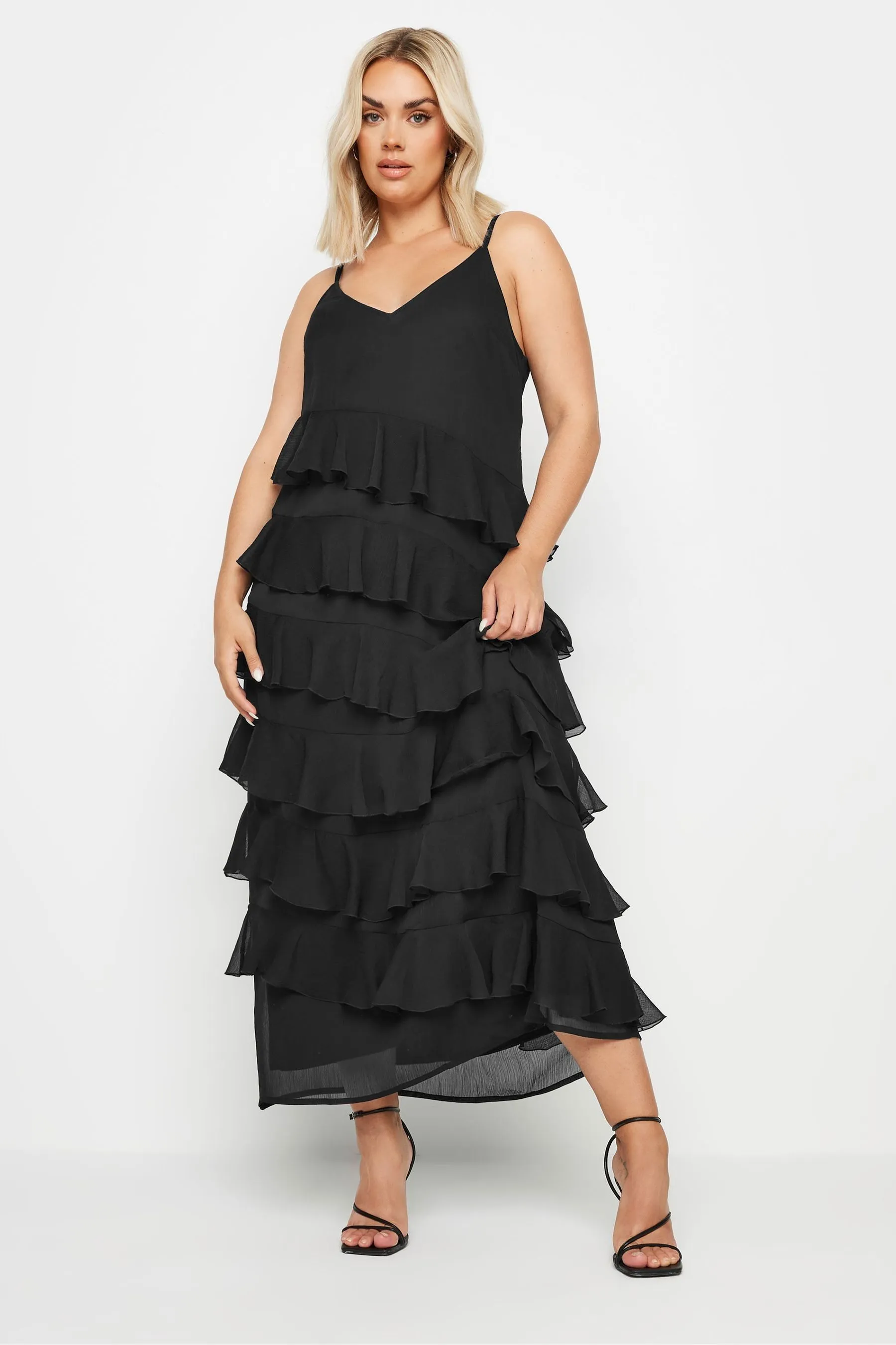 Yours Curve - Limited Collection - Abito maxi con volant