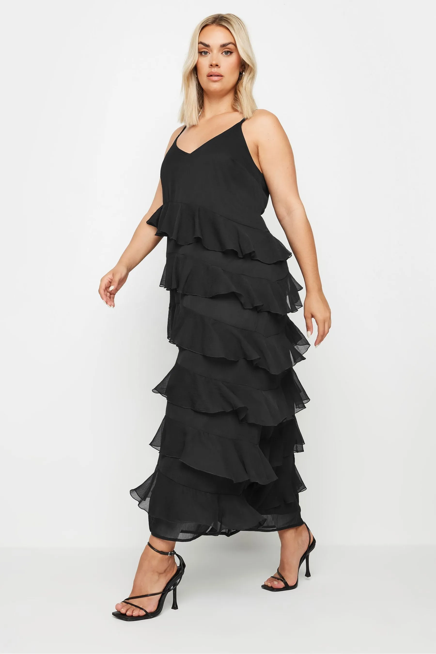 Yours Curve - Limited Collection - Abito maxi con volant