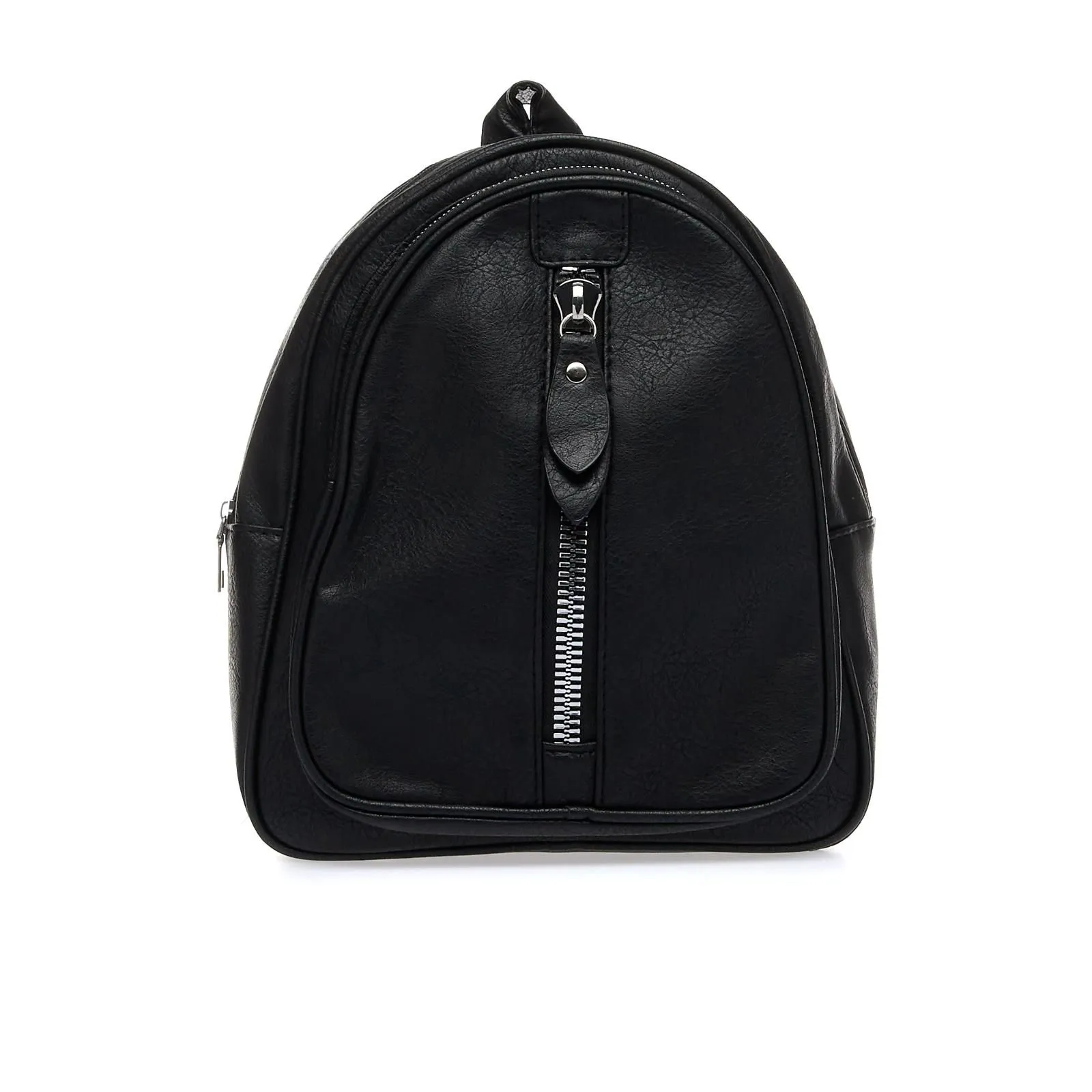 Zainetto nero con maxi zip