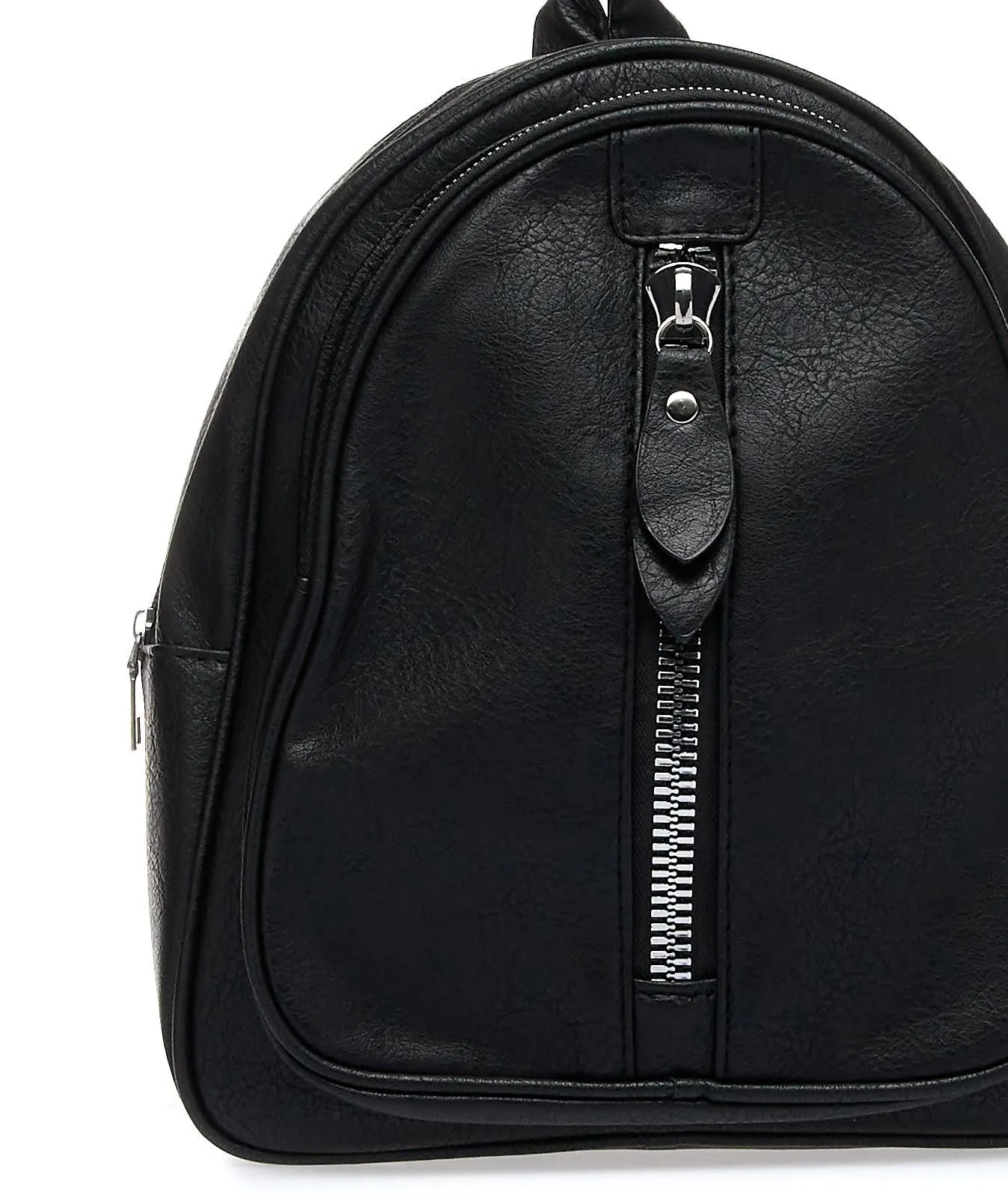 Zainetto nero con maxi zip