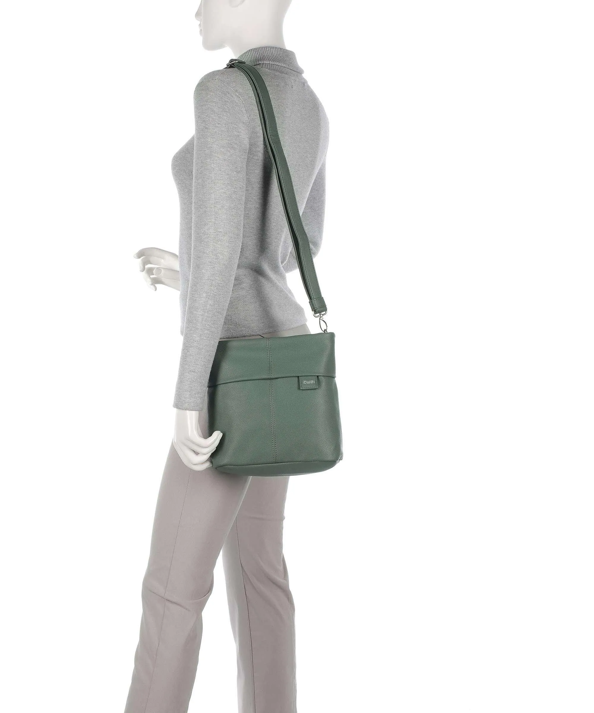  Zwei Mademoiselle.M M8 Borsa a spalla pelle sintetica verde  