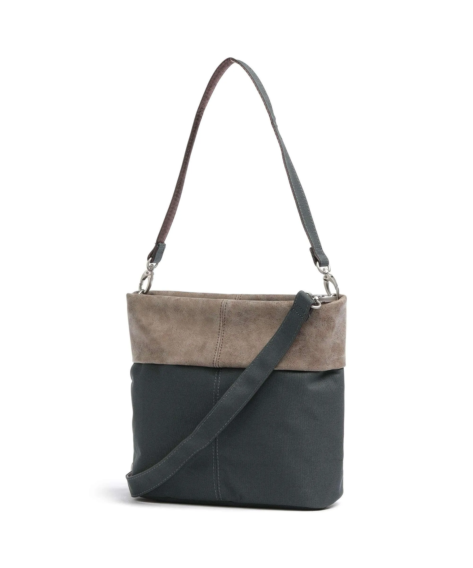  Zwei Olli OT8 Borsa a spalla poliestere, pelle sintetica verde scuro  