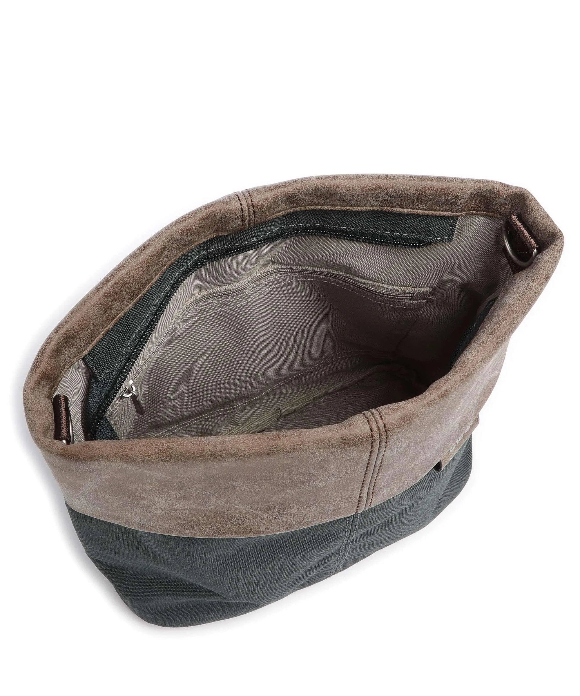  Zwei Olli OT8 Borsa a spalla poliestere, pelle sintetica verde scuro  