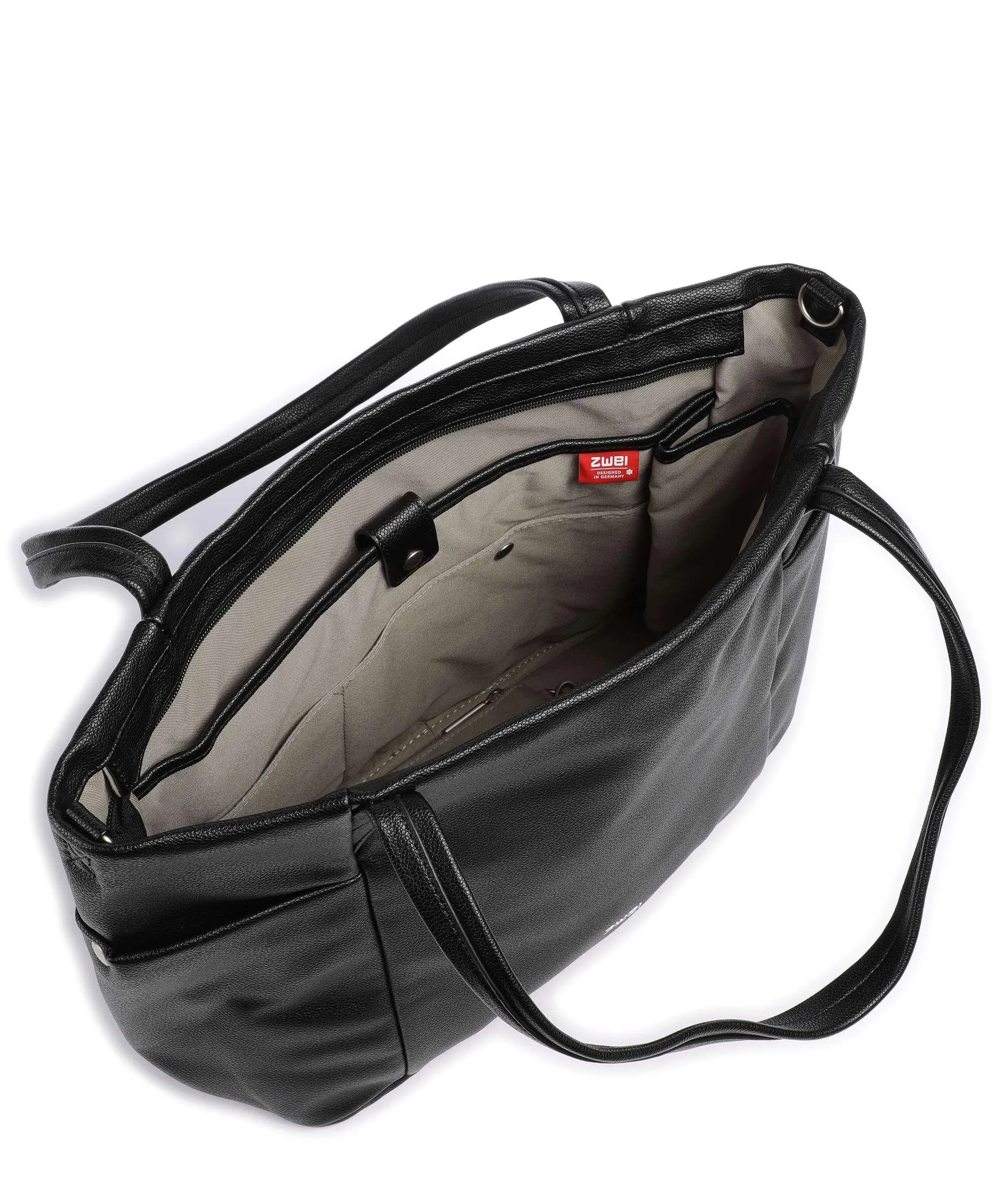  Zwei Pia PI170 Borsa shopper 13″ pelle sintetica nero  